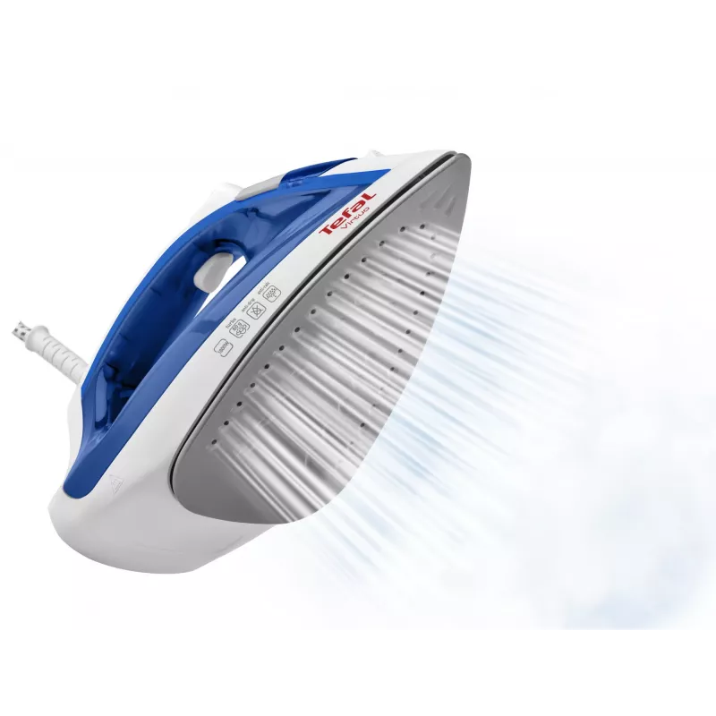 Garinis lygintuvas Tefal Virtuo FV1711 — 1800 W, Durilium padas, 0,2 L bakelis, vertikalus garinimas, violetinė / balta