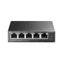 Nevaldomas jungiklis TP-Link TL-SF1005LP 5 prievadų 10/100Mbps su 4 prievadų PoE
