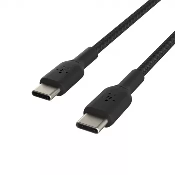 BELKIN USB-C į USB-C laidas pintas 1m juodas