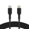 BELKIN USB-C į USB-C laidas pintas 1m juodas