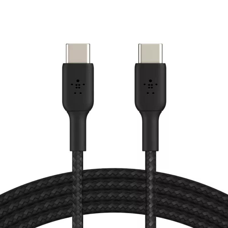 BELKIN USB-C į USB-C laidas pintas 1m juodas