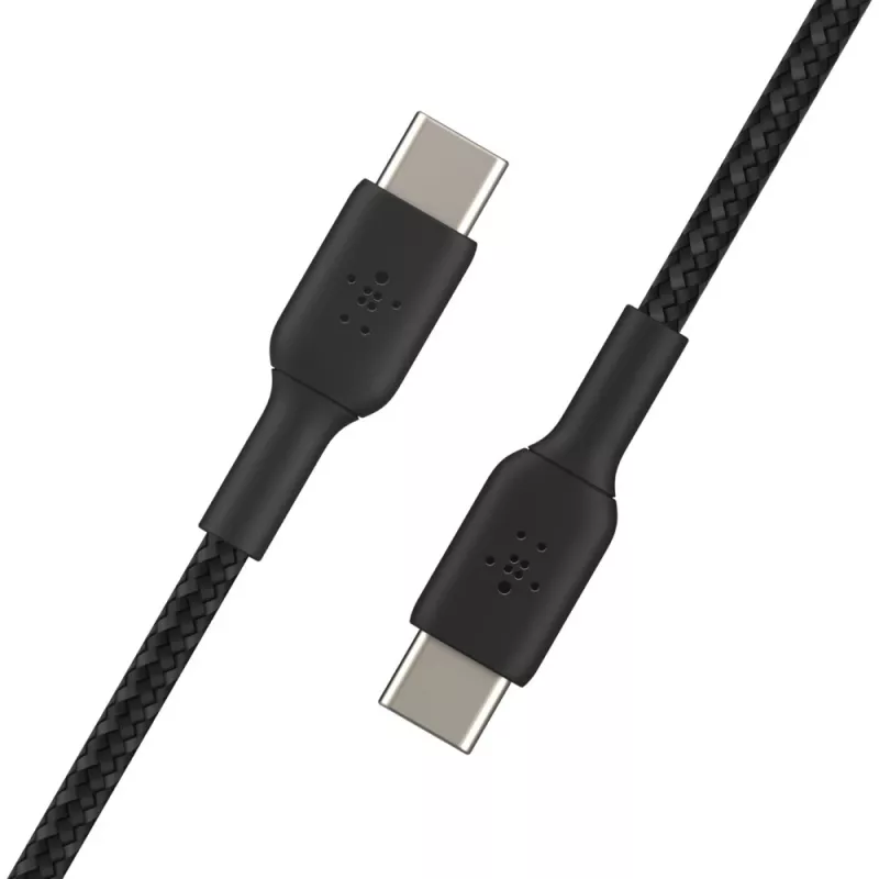 BELKIN USB-C į USB-C laidas pintas 1m juodas