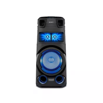 Sony MHC-V73D galingas Bluetooth® vakarėlių garsiakalbis su visakrypčiu vakarėlio garsu ir šviesa