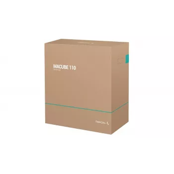 PC korpusas DeepCool MACUBE 110 WH Midi bokštas — baltas, grūdintas stiklas, microATX, iki 320 mm GPU, 165 mm CPU aušintuvas, 2x3,5 colio + 2x2,5 colio vietos