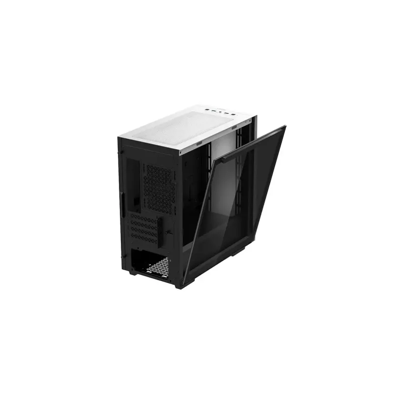 PC korpusas DeepCool MACUBE 110 WH Midi bokštas — baltas, grūdintas stiklas, microATX, iki 320 mm GPU, 165 mm CPU aušintuvas, 2x3,5 colio + 2x2,5 colio vietos