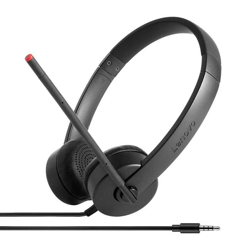 Lenovo Stereo Analog Headset Wired Head-band Office/Call center Juoda