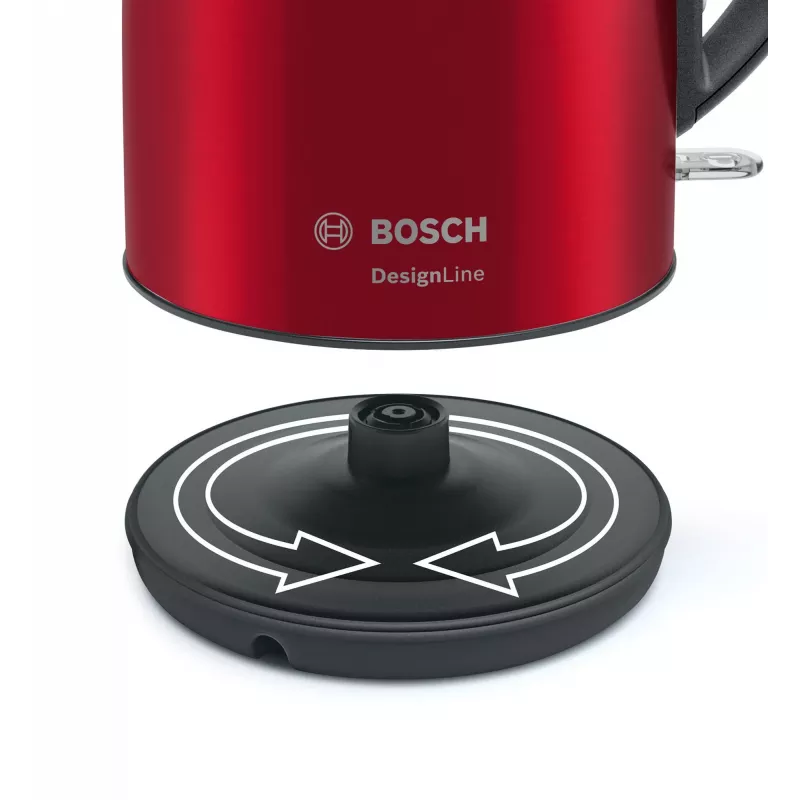 Bosch TWK3P424 elektrinis virdulys 1,7 L 2400 W Pilka, Raudona