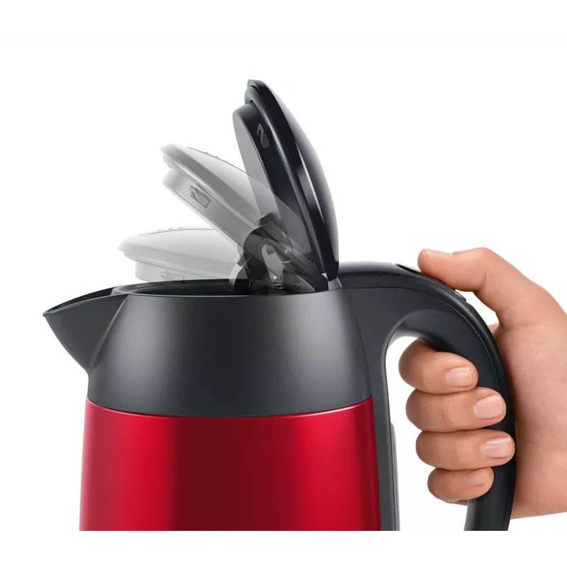 Bosch TWK3P424 elektrinis virdulys 1,7 L 2400 W Pilka, Raudona