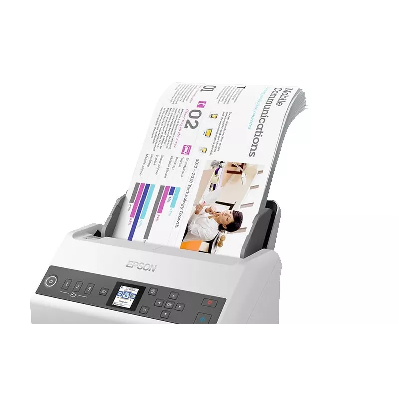 Epson DS-730N Dokumentų skaitytuvas 600 x 600 DPI A4 Juoda, Pilka