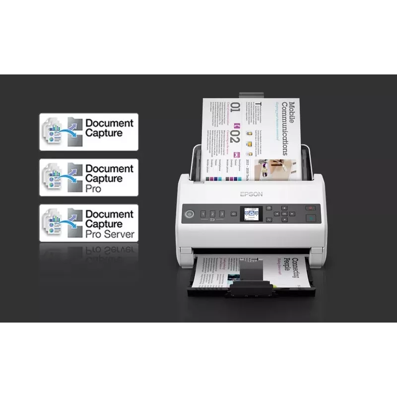 Epson DS-730N Dokumentų skaitytuvas 600 x 600 DPI A4 Juoda, Pilka