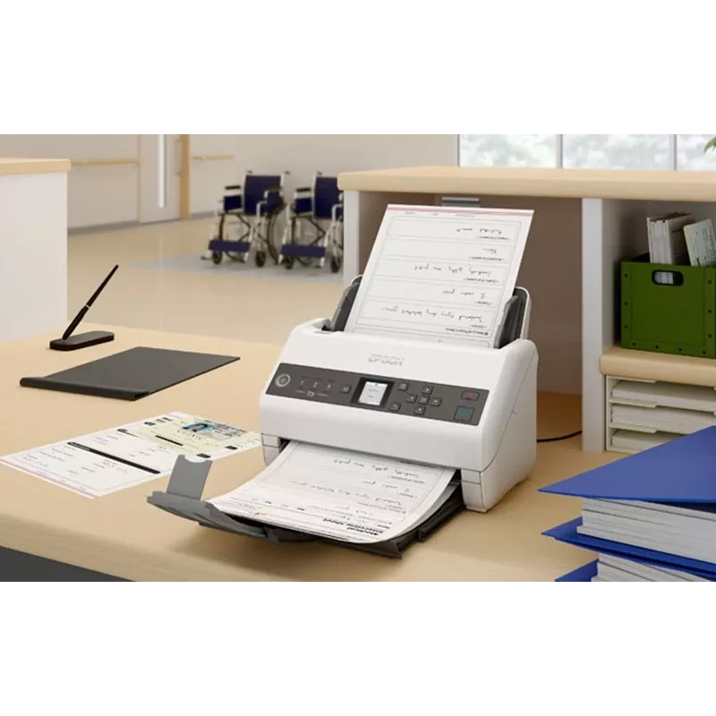 Epson DS-730N Dokumentų skaitytuvas 600 x 600 DPI A4 Juoda, Pilka