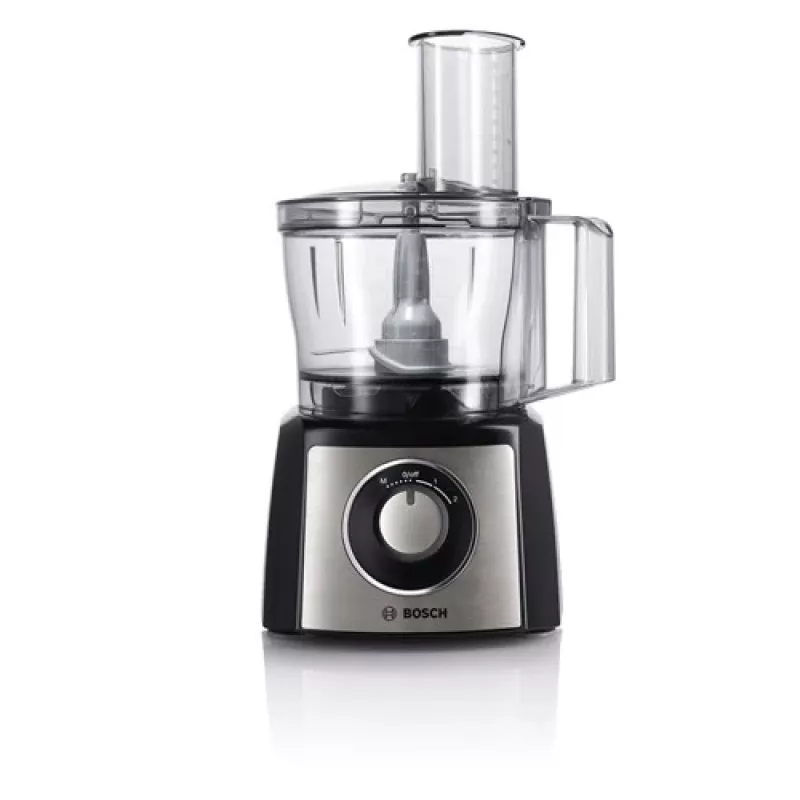 Virtuvinis kombainas Bosch MCM3401M su 800W varikliu ir 2,3 l dubeniu, juoda/nerūdijantis plienas