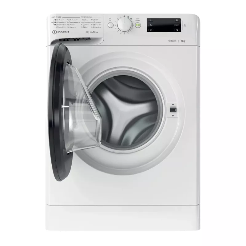 Indesit MTWE 71252 WK EE skalbimo mašina, įkraunama iš priekio, 7 kg, 1151 aps./min., balta