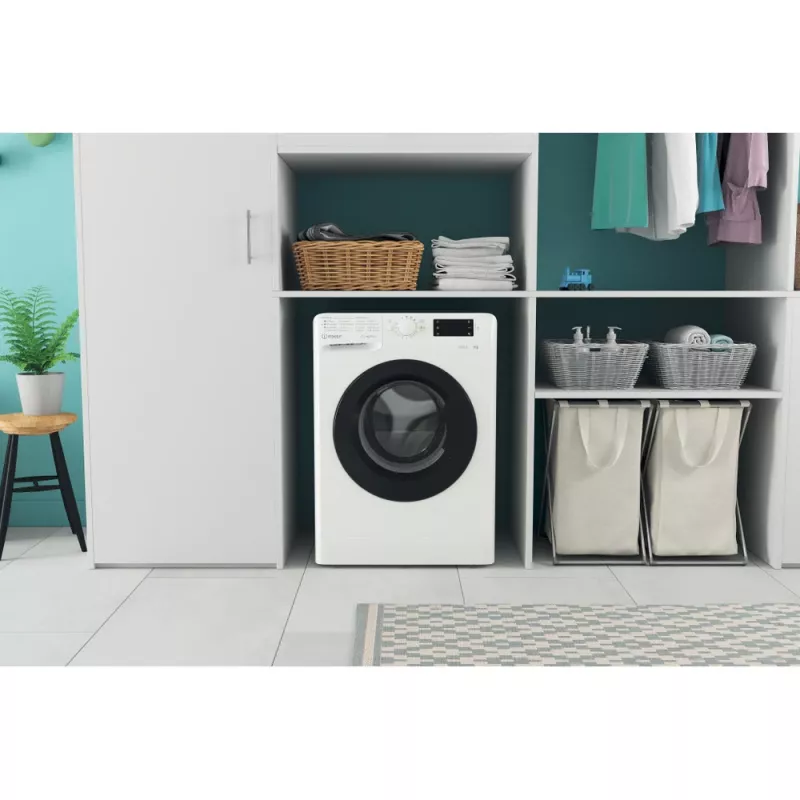 Indesit MTWE 71252 WK EE skalbimo mašina, įkraunama iš priekio, 7 kg, 1151 aps./min., balta