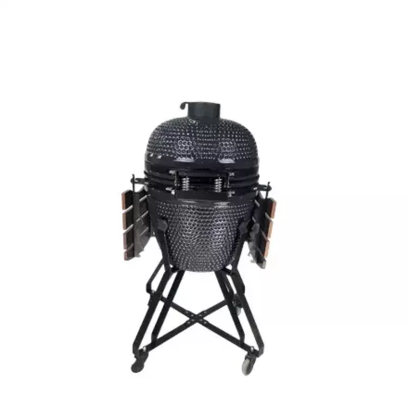 Kamado anglies grilis TUNABONE TunaBone classic 21 colis (dydis M) tamsiai pilkas — 21 colio kepimo kamera