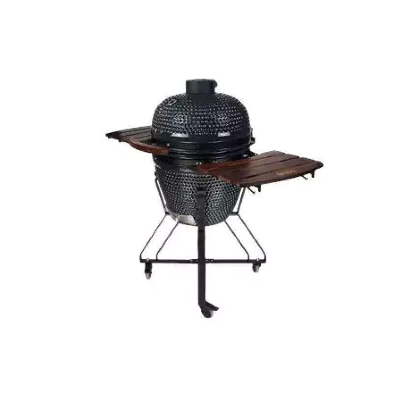 Kamado anglies grilis TUNABONE TunaBone classic 21 colis (dydis M) tamsiai pilkas — 21 colio kepimo kamera