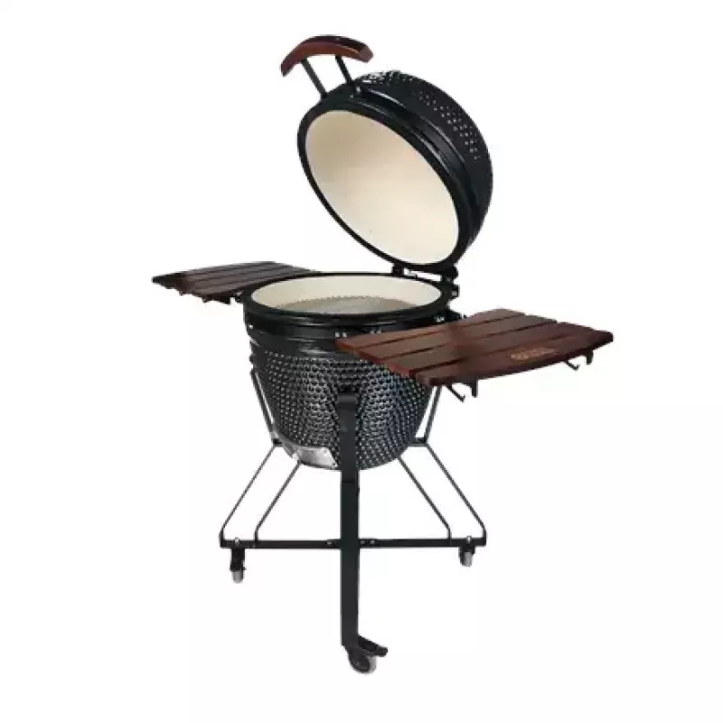 Kamado anglies grilis TUNABONE TunaBone classic 21 colis (dydis M) tamsiai pilkas — 21 colio kepimo kamera