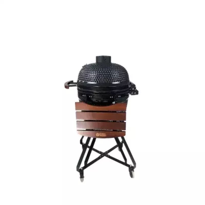 Kamado anglies grilis TUNABONE TunaBone classic 21 colis (dydis M) tamsiai pilkas — 21 colio kepimo kamera