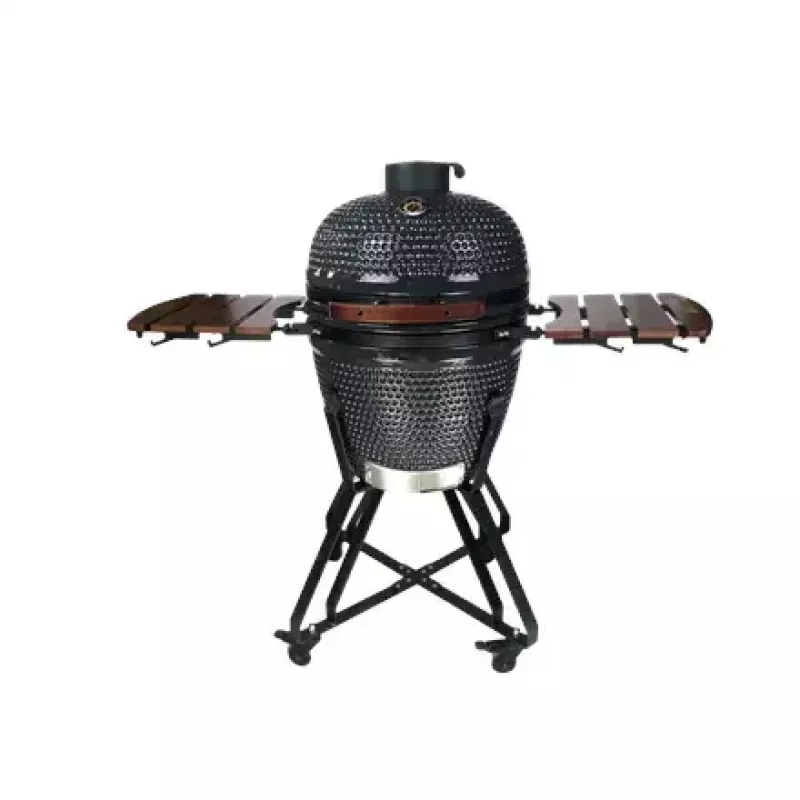 Kamado anglies grilis TUNABONE TunaBone classic 21 colis (dydis M) tamsiai pilkas — 21 colio kepimo kamera