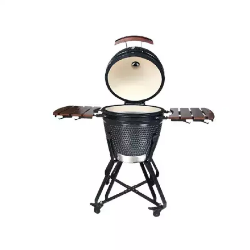 Kamado anglies grilis TUNABONE TunaBone classic 21 colis (dydis M) tamsiai pilkas — 21 colio kepimo kamera