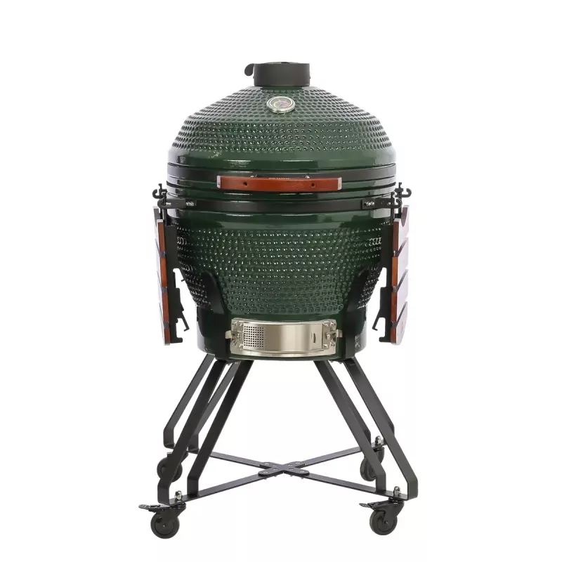 Keramikinis Kamado grilis TARGUS TBG24GREEN-02 — 24 colių žalias anglių kepimo įrenginys