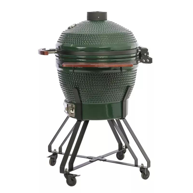 Keramikinis Kamado grilis TARGUS TBG24GREEN-02 — 24 colių žalias anglių kepimo įrenginys