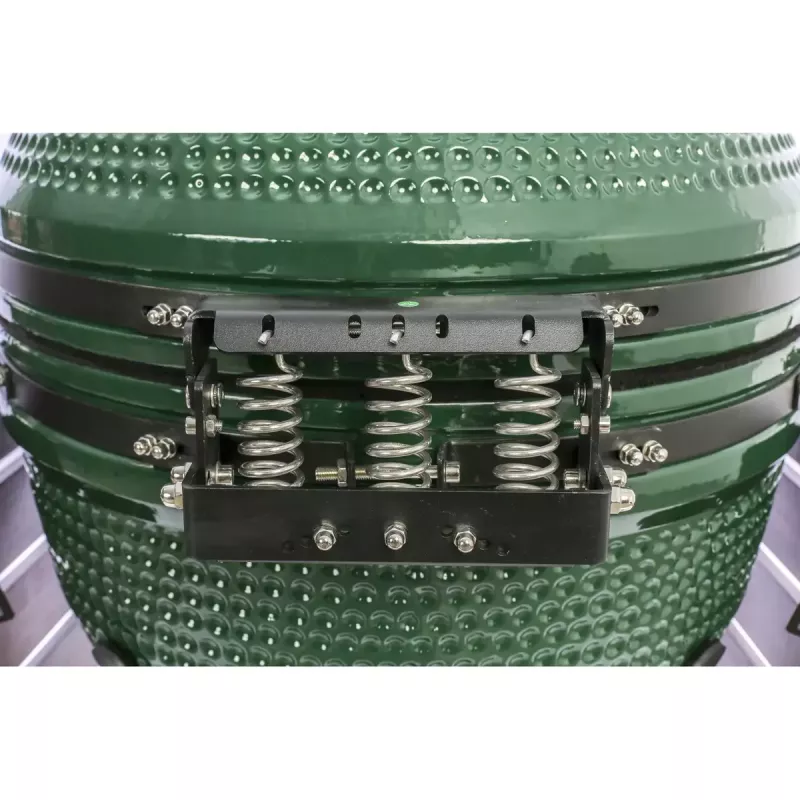 Keramikinis Kamado grilis TARGUS TBG24GREEN-02 — 24 colių žalias anglių kepimo įrenginys