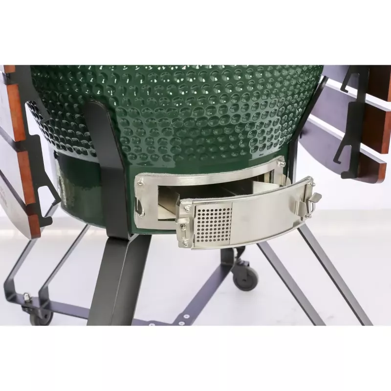 Keramikinis Kamado grilis TARGUS TBG24GREEN-02 — 24 colių žalias anglių kepimo įrenginys