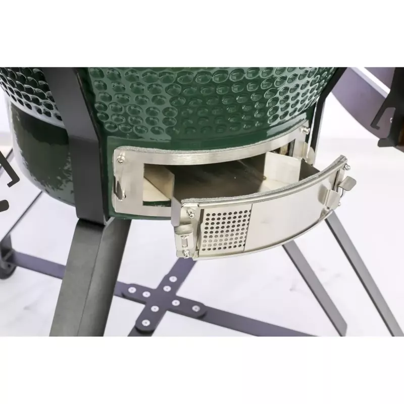 Keramikinis Kamado grilis TARGUS TBG24GREEN-02 — 24 colių žalias anglių kepimo įrenginys