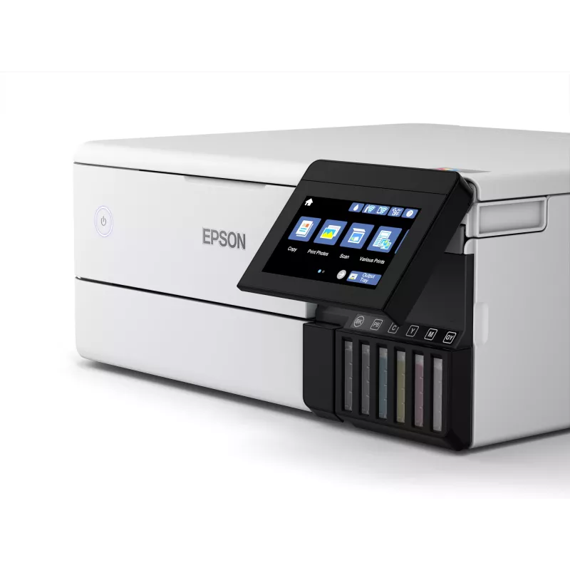 Daugiafunkcinis rašalinis spausdintuvas Epson EcoTank L8160 — spalvotas spausdinimas, 5760x1440 DPI, 32 ppm, A4, „Wi‑Fi“, dvipusis spausdinimas