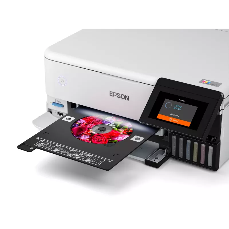 Daugiafunkcinis rašalinis spausdintuvas Epson EcoTank L8160 — spalvotas spausdinimas, 5760x1440 DPI, 32 ppm, A4, „Wi‑Fi“, dvipusis spausdinimas