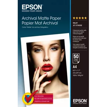 Epson Archival Matte Paper - A4 - 50 lapų