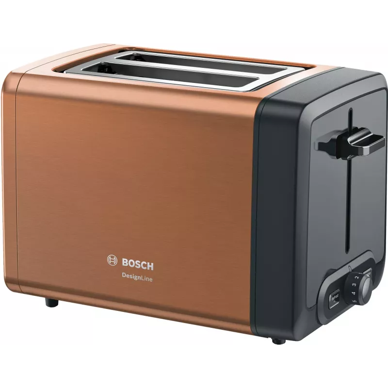 Skrudintuvas Bosch TAT4P429 2 riekėms 970 W juoda/ruda, kompaktiškas nerūdijantis plienas
