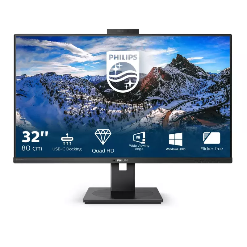 Philips P Line 326P1H/00 kompiuterio monitorius 80 cm (31,5 colio) 2560 x 1440 pikselių Quad HD LED juodas