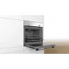 Įmontuojama orkaitė Bosch Serie 2 HBF010BR1S elektrinė, 66 L, nerūdijantis plienas, sukamieji valdikliai