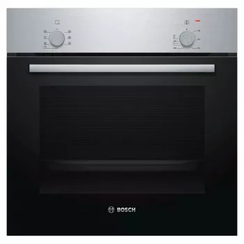 Įmontuojama orkaitė Bosch Serie 2 HBF010BR1S elektrinė, 66 L, nerūdijantis plienas, sukamieji valdikliai