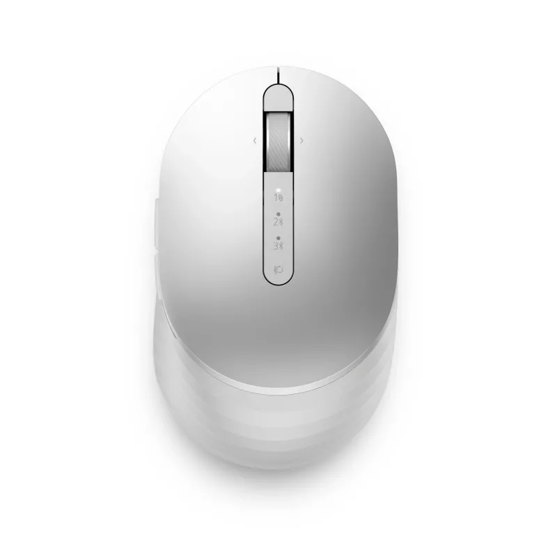 DELL Pro Premium Compact pelė - MS7421W - Platinum Sidabrinė, abiem rankoms tinkama, optinė, RF belaidė + Bluetooth, 1600 DPI, Platinum, Sidabrinė