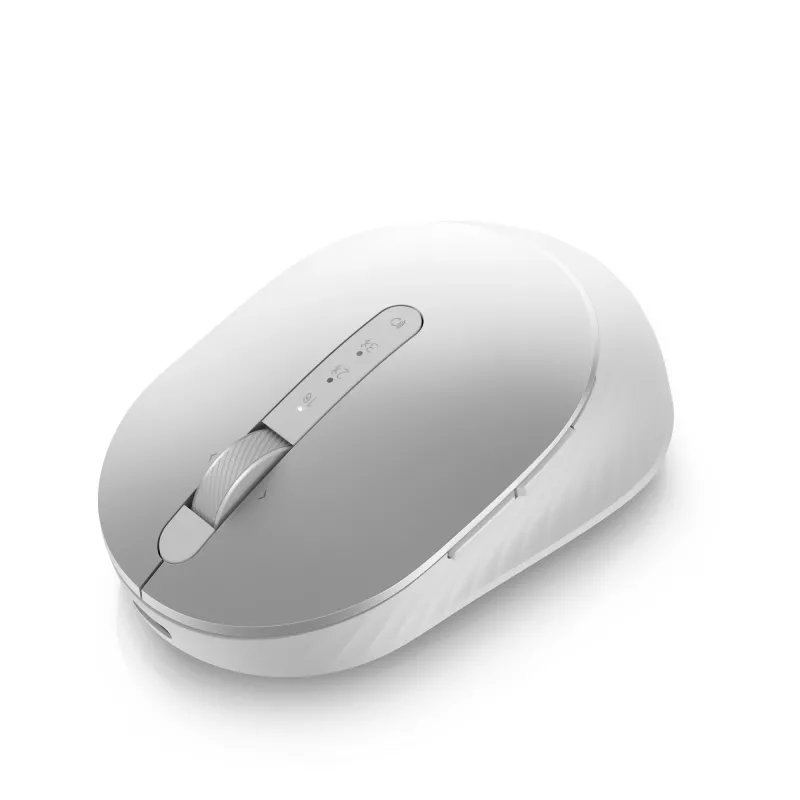 DELL Pro Premium Compact pelė - MS7421W - Platinum Sidabrinė, abiem rankoms tinkama, optinė, RF belaidė + Bluetooth, 1600 DPI, Platinum, Sidabrinė