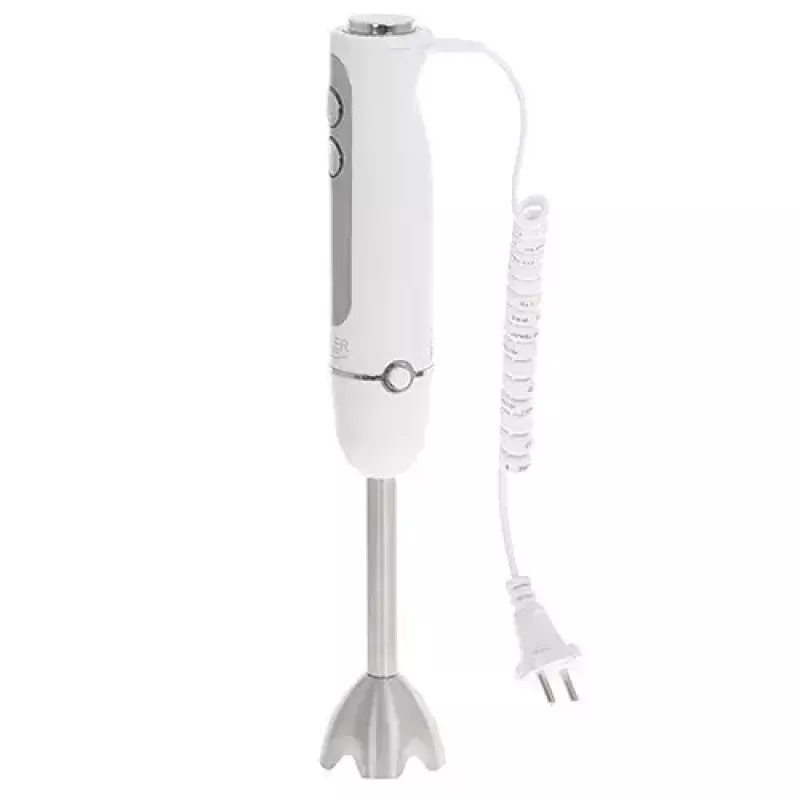 Panardinamasis blenderis Adler AD 4625w — rankinis trintuvas, 5 greičiai, turbo, 1500 W, nerūdijančio plieno peilis, sidabrinis/baltas
