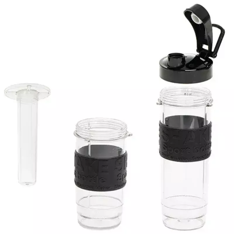 Sport blender Adler AD 4081 — nešiojamasis asmeninis trintuvas, 800 W maks., 0,57 l puodelis, nerūdijančio plieno peilis, 2 buteliai