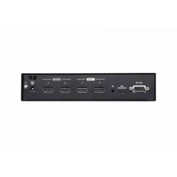 ATEN 2x2 4K HDMI matricos jungiklis, iki 15m, AV matricos perjungiklis, 10,2 Gbit/s, 340 MHz, 4096 x 2160 pikselių, 4096 x 2160, 3840 x 2160, juoda
