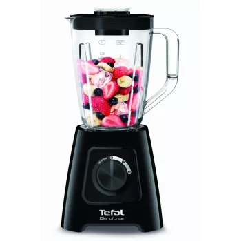 Stalo blenderis Tefal BL4208 — 600 W, 1,25 L plastikinis indas, 2 greičiai, ledo smulkinimas, juodas