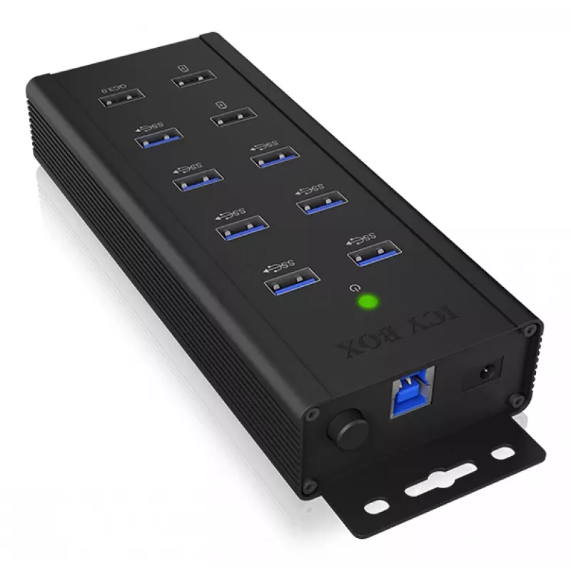 ICY BOX IB-HUB1703-QC3 USB 3.2 Gen 1 (3.1 Gen 1) Type-B 5000 Mbit/s Juoda