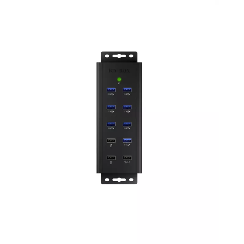 ICY BOX IB-HUB1703-QC3 USB 3.2 Gen 1 (3.1 Gen 1) Type-B 5000 Mbit/s Juoda