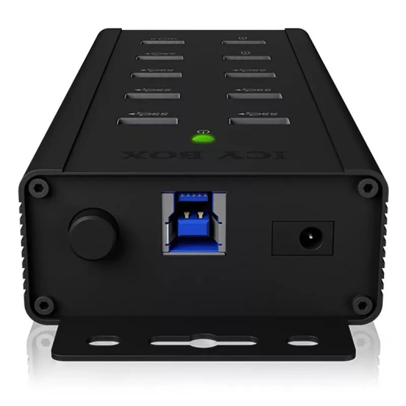 ICY BOX IB-HUB1703-QC3 USB 3.2 Gen 1 (3.1 Gen 1) Type-B 5000 Mbit/s Juoda