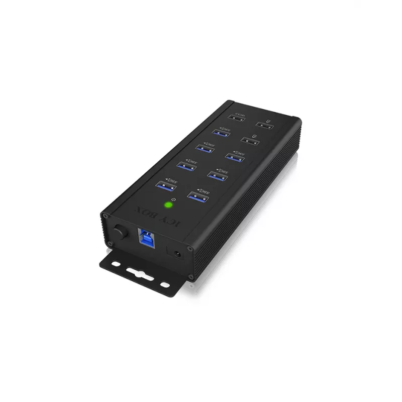 ICY BOX IB-HUB1703-QC3 USB 3.2 Gen 1 (3.1 Gen 1) Type-B 5000 Mbit/s Juoda