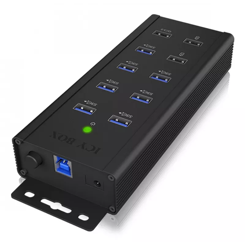 ICY BOX IB-HUB1703-QC3 USB 3.2 Gen 1 (3.1 Gen 1) Type-B 5000 Mbit/s Juoda