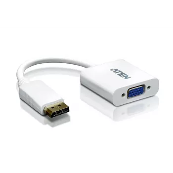 ATEN DisplayPort į VGA keitiklis, Iki 1920x1200 @60Hz, DisplayPort, VGA (D-Sub), Vyr., Mot., Tiesus, Tiesus