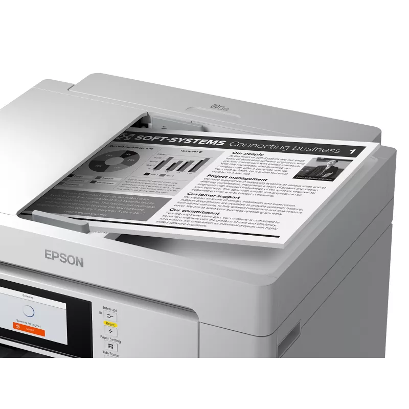 Daugiafunkcis įrenginys Epson M15180 — rašalinė vienspalvė spauda, 4800x1200 DPI, spalvotas skenavimas 1200x1200, A4, „Wi‑Fi“, „Ethernet“, dvipusė spauda