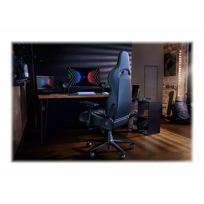Žaidimų kėdė PC Razer Enki su aptraukta sėdyne Juoda, 136 kg, 670x680x1380 mm